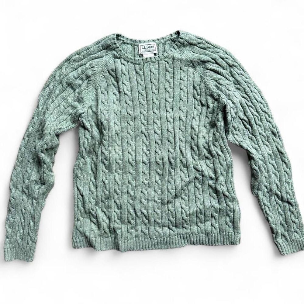 Llbean Women's Green Jumper